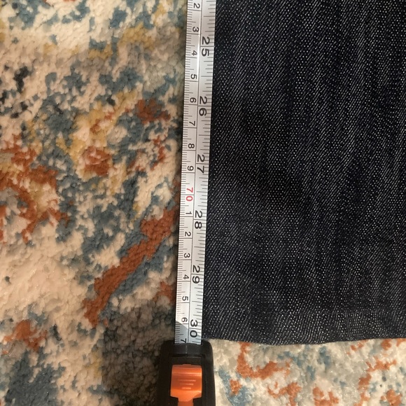 EUC Rock & Republic Jeans size 28 flare dark wash with rhinestones - Picture 5 of 8